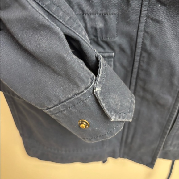 Madewell XXS Navy Embroidered Utility Jacket Cotton Floral Military Style - Picture 8 of 14